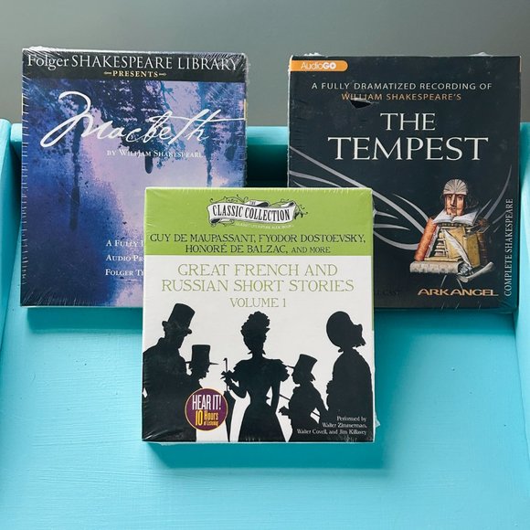 NEW in BOX Shakespeare Bundle with bonus French & Russian Short Stories CDs - Picture 9 of 9
